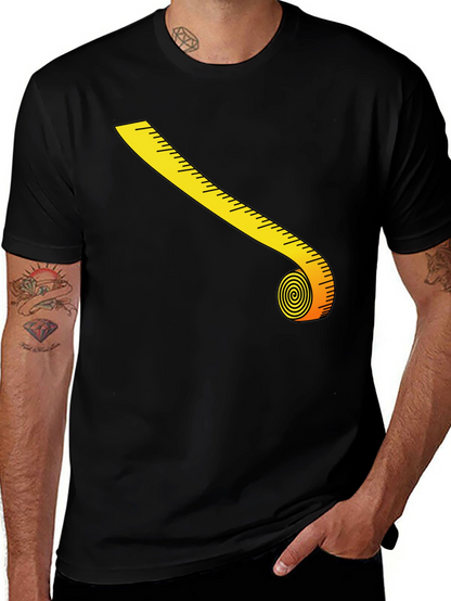 Novelty Tape Measure Graphic T-Shirt