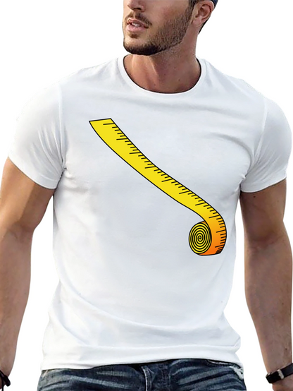 Novelty Tape Measure Graphic T-Shirt