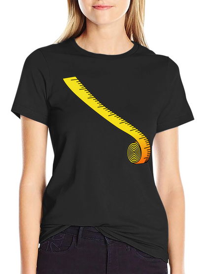 Novelty Tape Measure Graphic T-Shirt