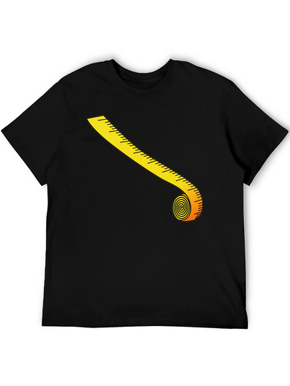 Novelty Tape Measure Graphic T-Shirt