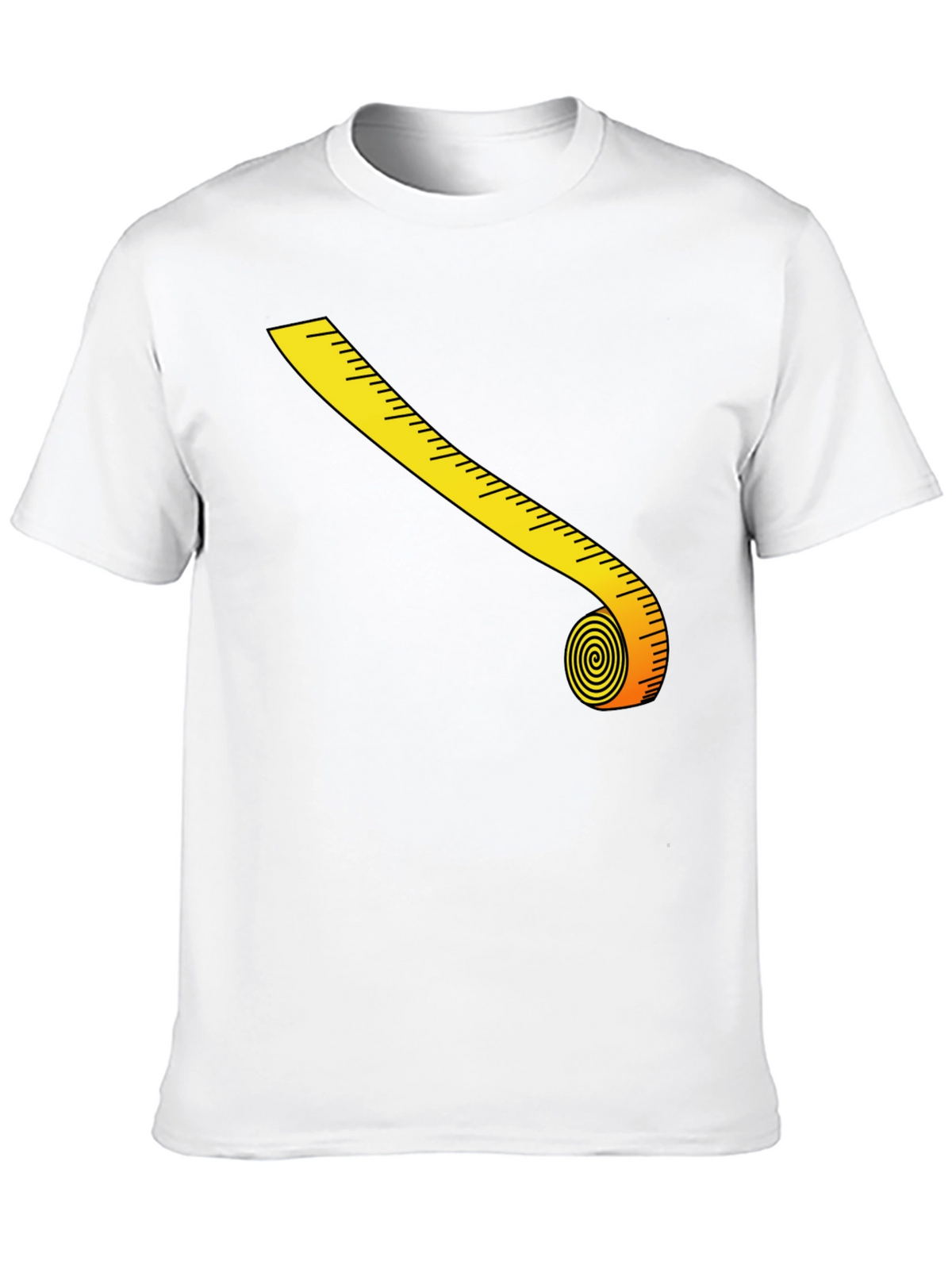 Novelty Tape Measure Graphic T-Shirt