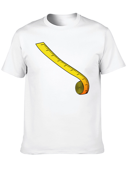 Novelty Tape Measure Graphic T-Shirt