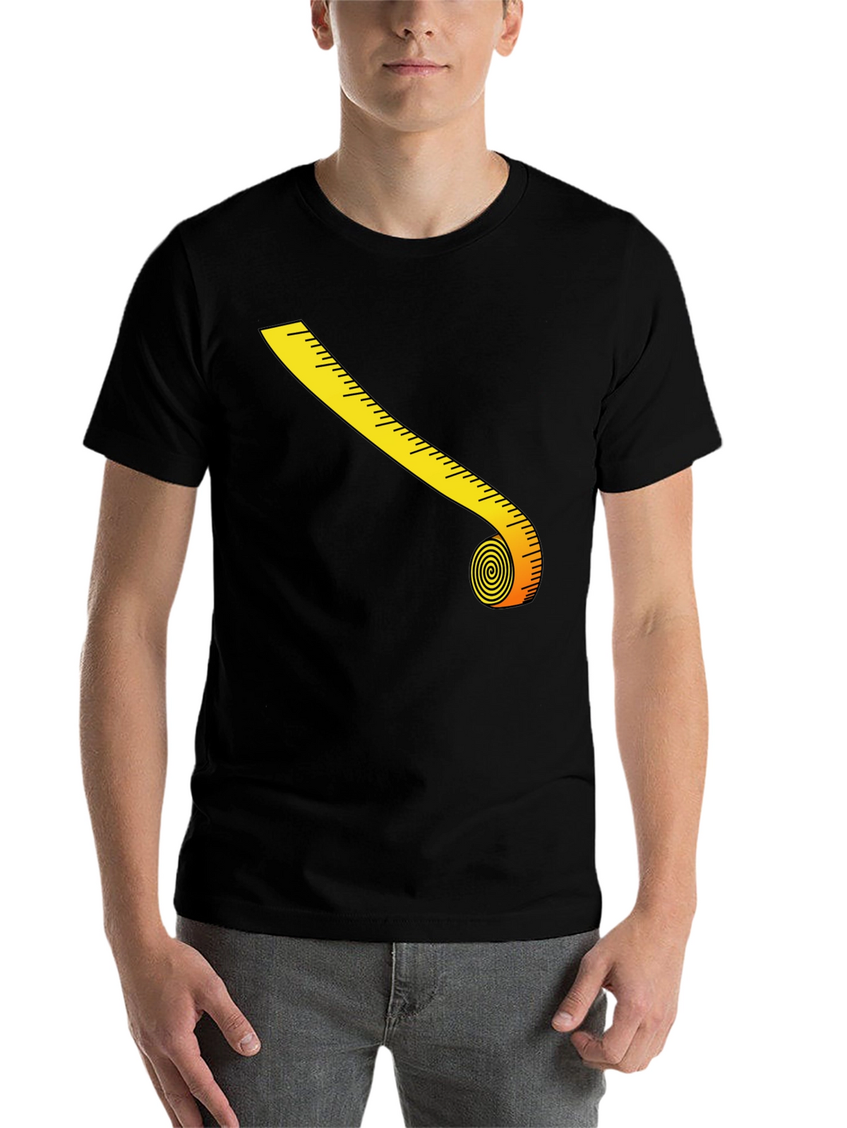Novelty Tape Measure Graphic T-Shirt