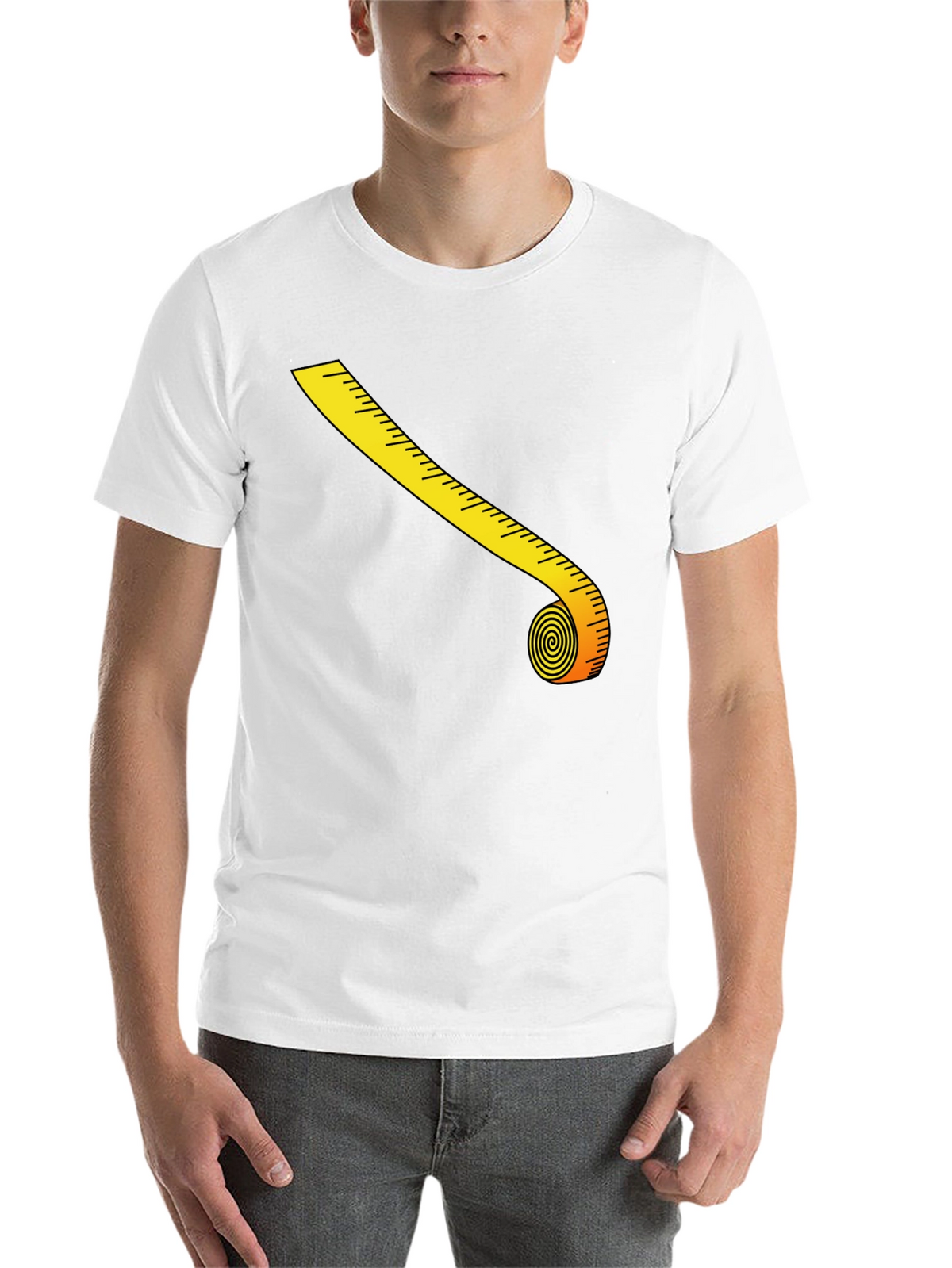 Novelty Tape Measure Graphic T-Shirt