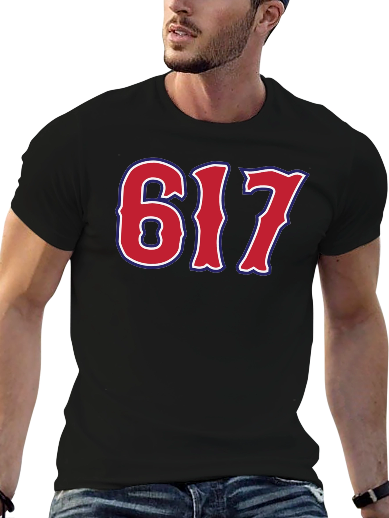 617 Boston Area Code Graphic Tee