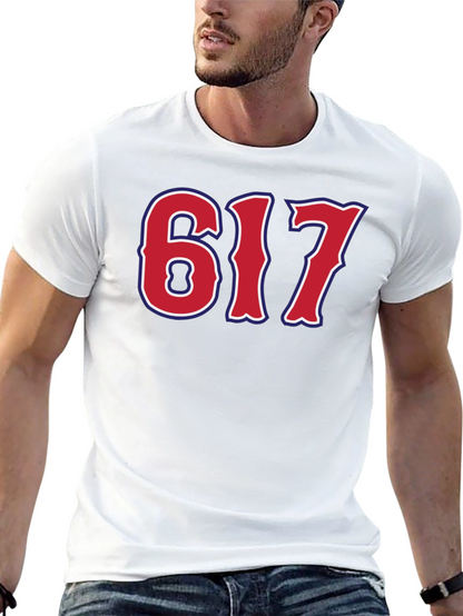 617 Boston Area Code Graphic Tee