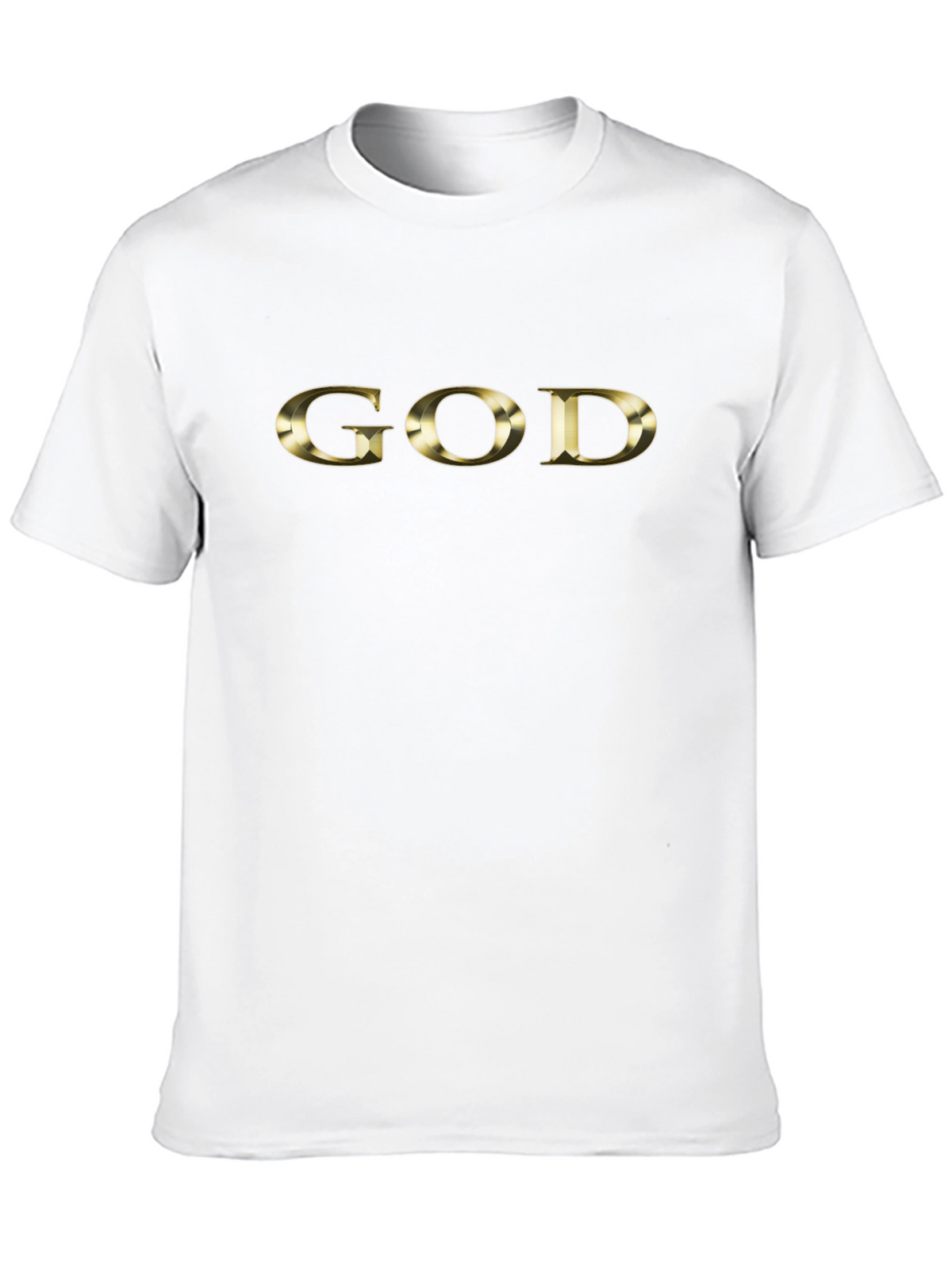 Gold GOD Graphic Black T-Shirt