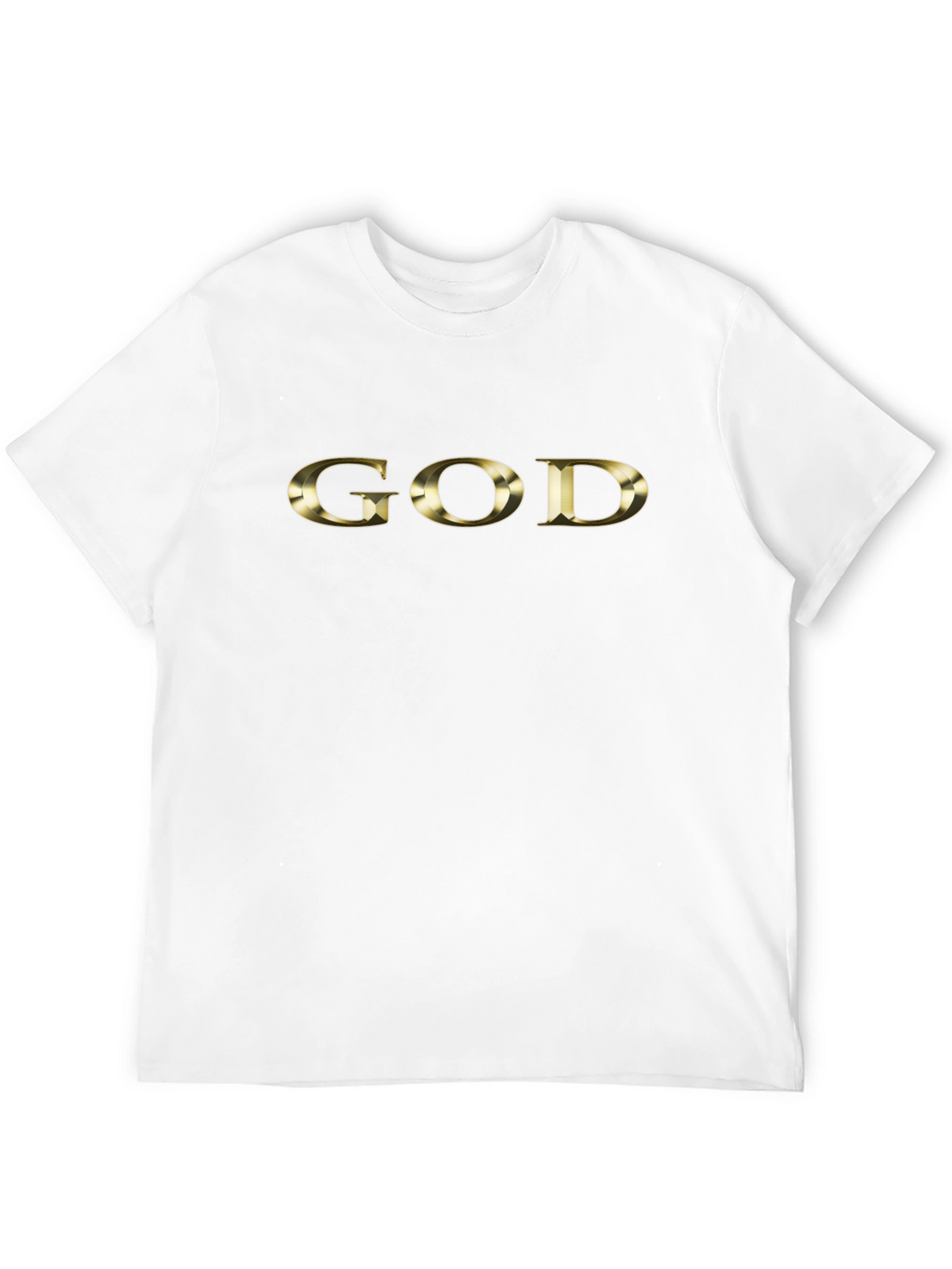 Gold GOD Graphic Black T-Shirt