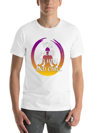 Heal and Chill Graphic Tee - Zen Meditation Shirt