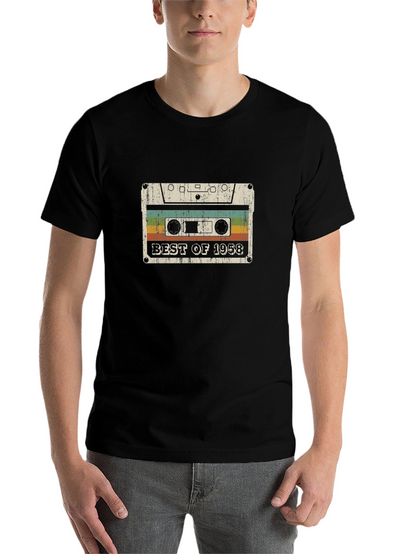 Retro 1958 Mixtape Birthday T-Shirt