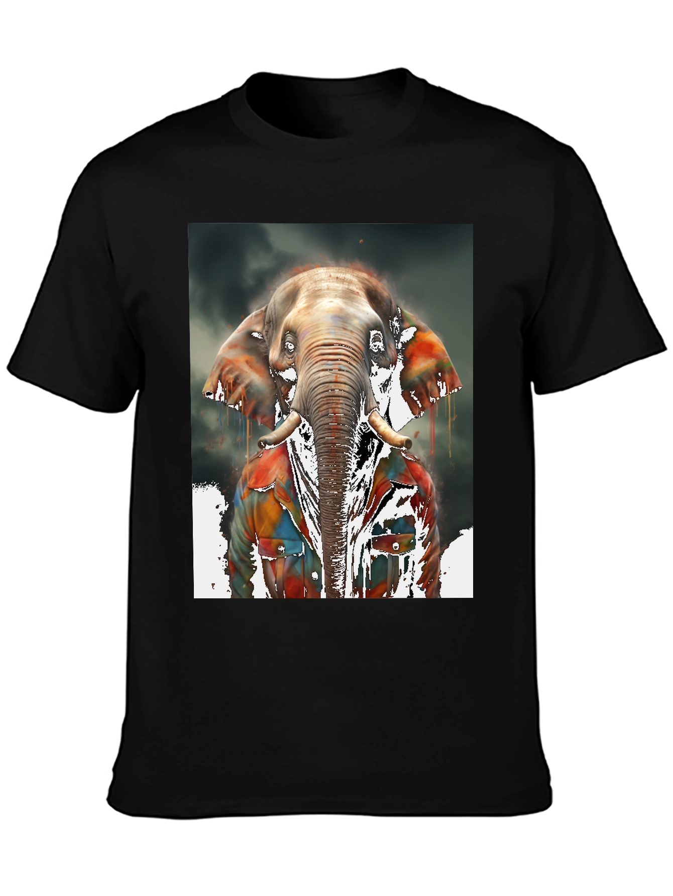 Elephant Graphic Tee - Cool Animal Print Shirt