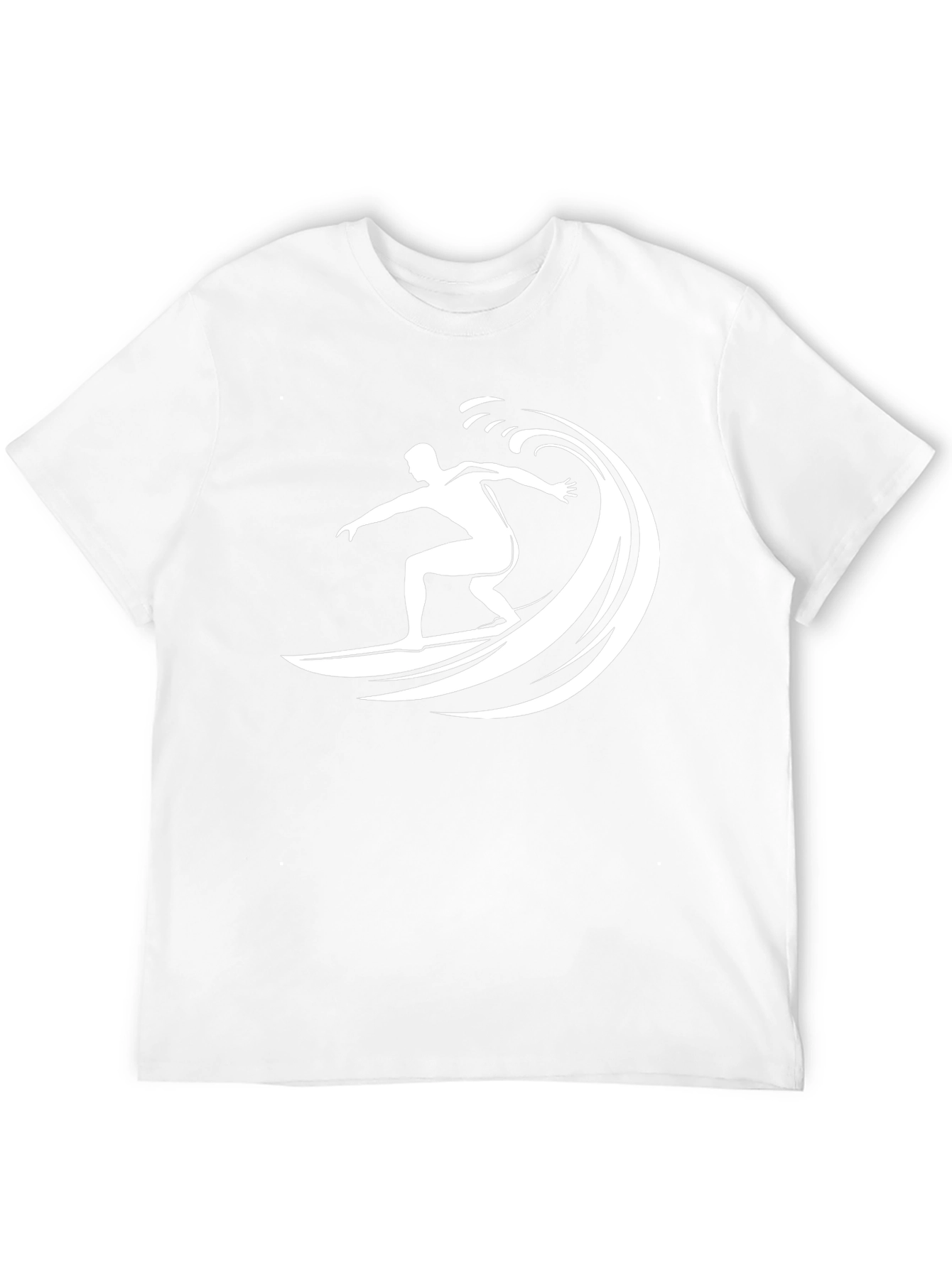 Surfer Wave Graphic T-Shirt - Black
