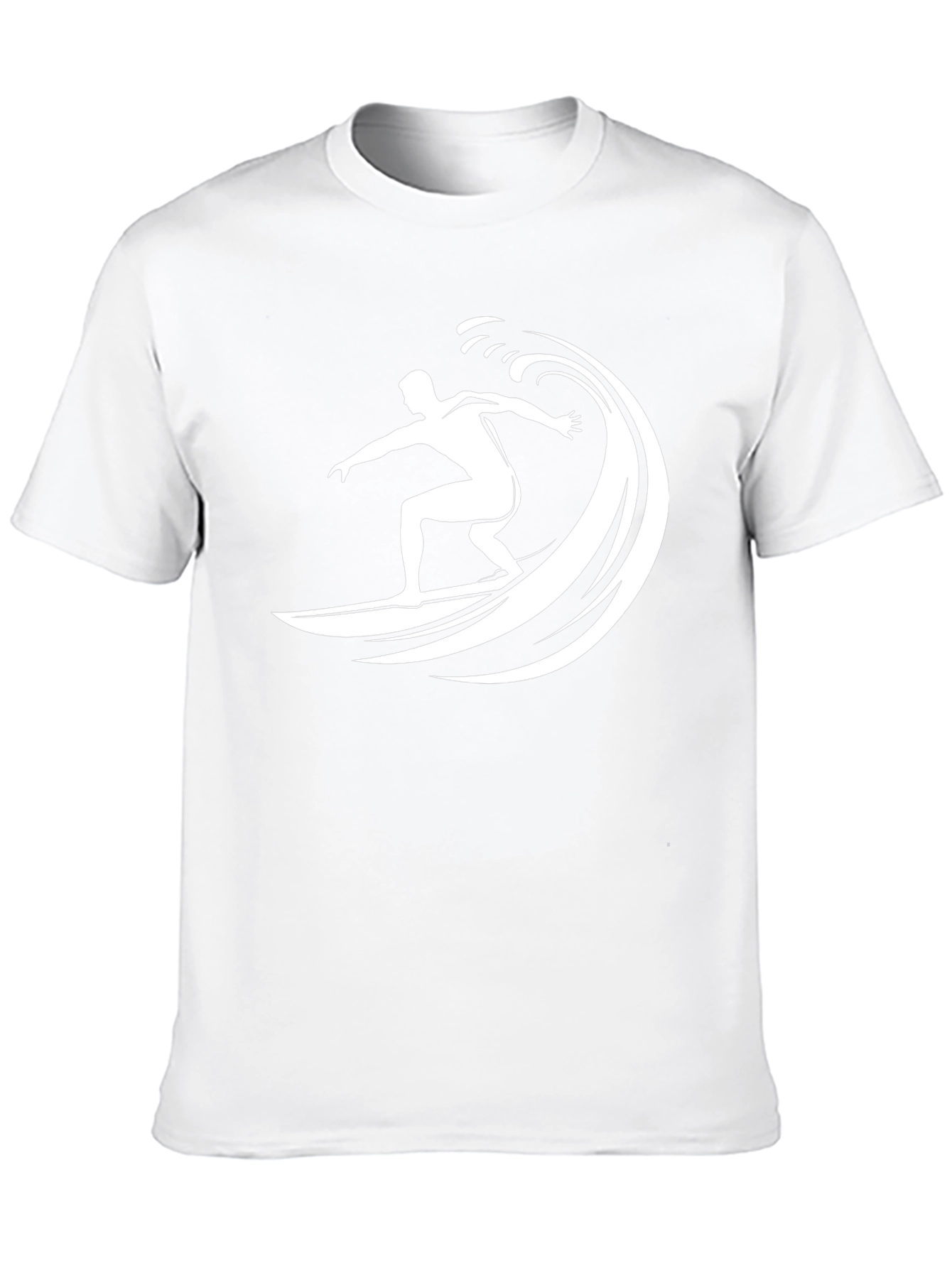 Surfer Wave Graphic T-Shirt - Black