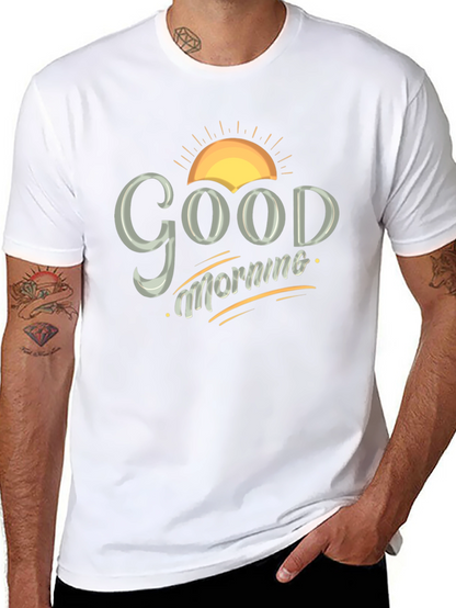 Good Morning Graphic Tee - Mens Black T-Shirt