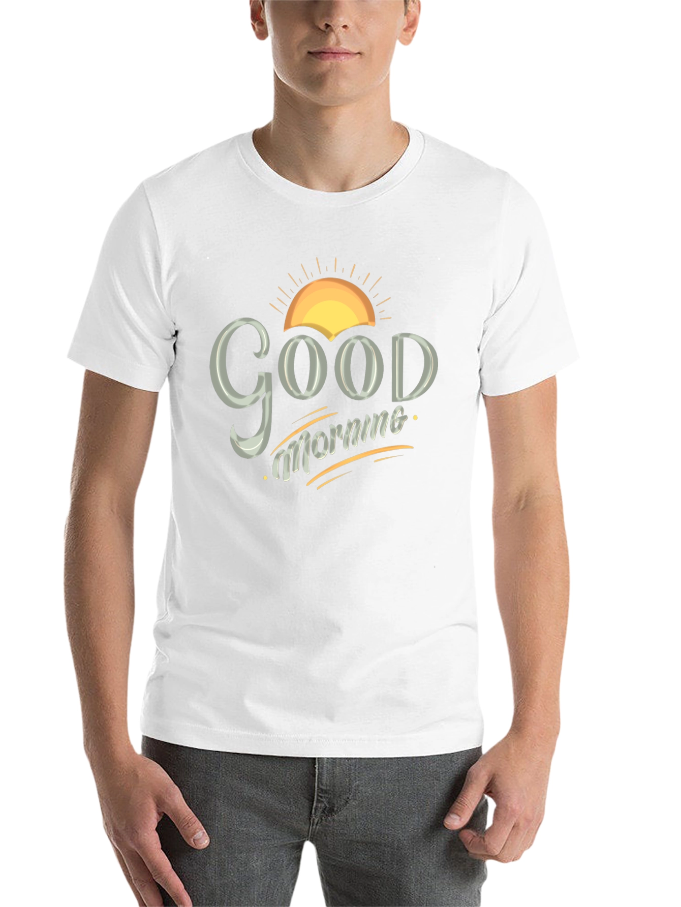 Good Morning Graphic Tee - Mens Black T-Shirt