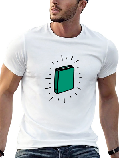 Black T-Shirt with Binder Graphic