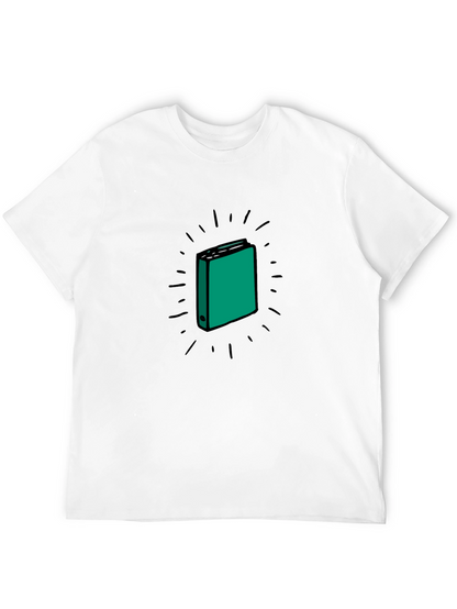 Black T-Shirt with Binder Graphic