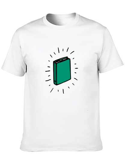Black T-Shirt with Binder Graphic