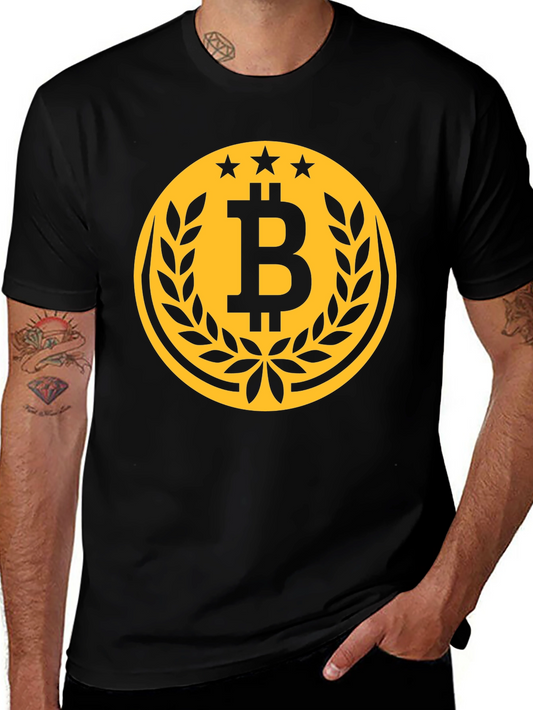 Bitcoin Logo Graphic Tee - Crypto Currency Shirt