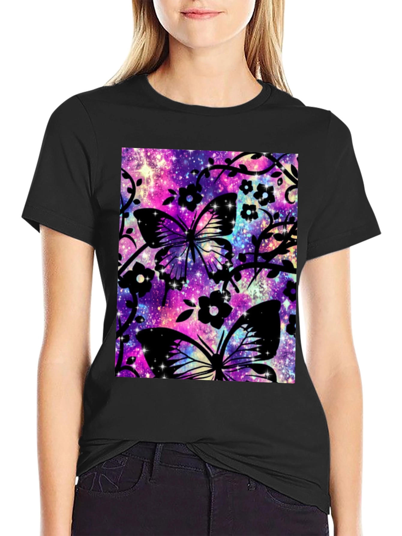 Butterfly Galaxy Graphic T-Shirt