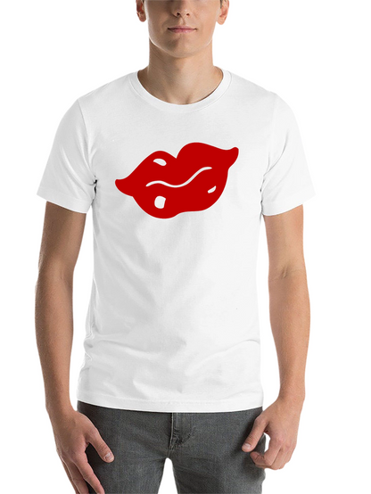 Bold Lips Graphic Tee - Black