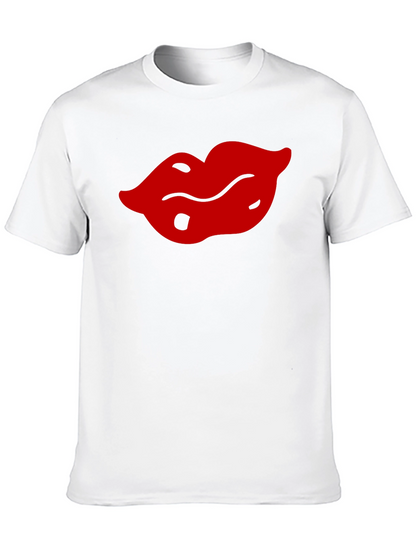 Bold Lips Graphic Tee - Black