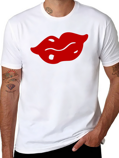 Bold Lips Graphic Tee - Black