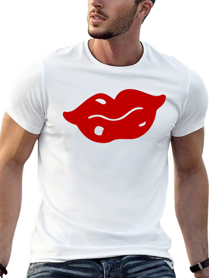 Bold Lips Graphic Tee - Black