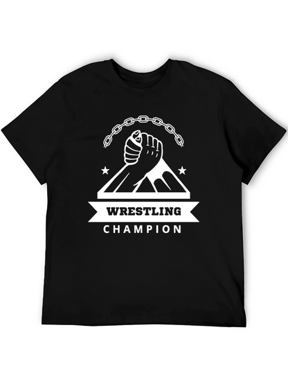 Wrestling Champion Graphic T-Shirt
