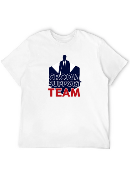 Groom Support Team T-Shirt Wedding Party