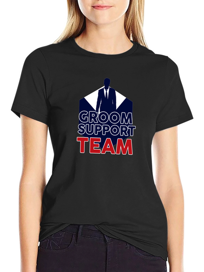 Groom Support Team T-Shirt Wedding Party