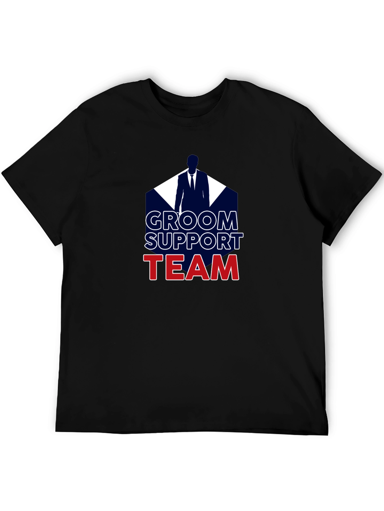 Groom Support Team T-Shirt Wedding Party