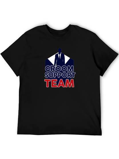 Groom Support Team T-Shirt Wedding Party