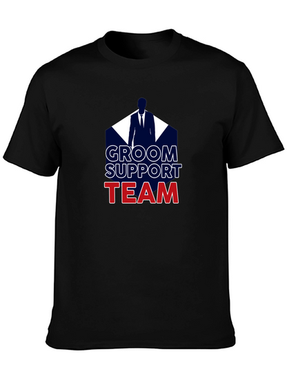 Groom Support Team T-Shirt Wedding Party