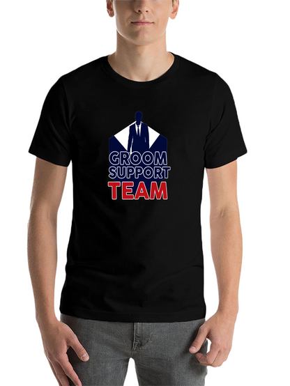 Groom Support Team T-Shirt Wedding Party