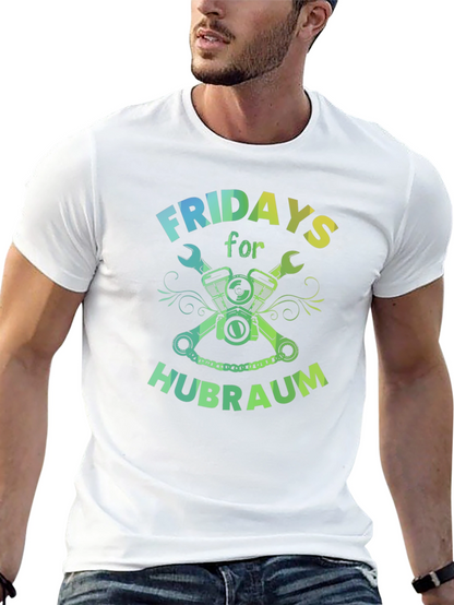 Fridays for Hubraum Mens Black T-Shirt