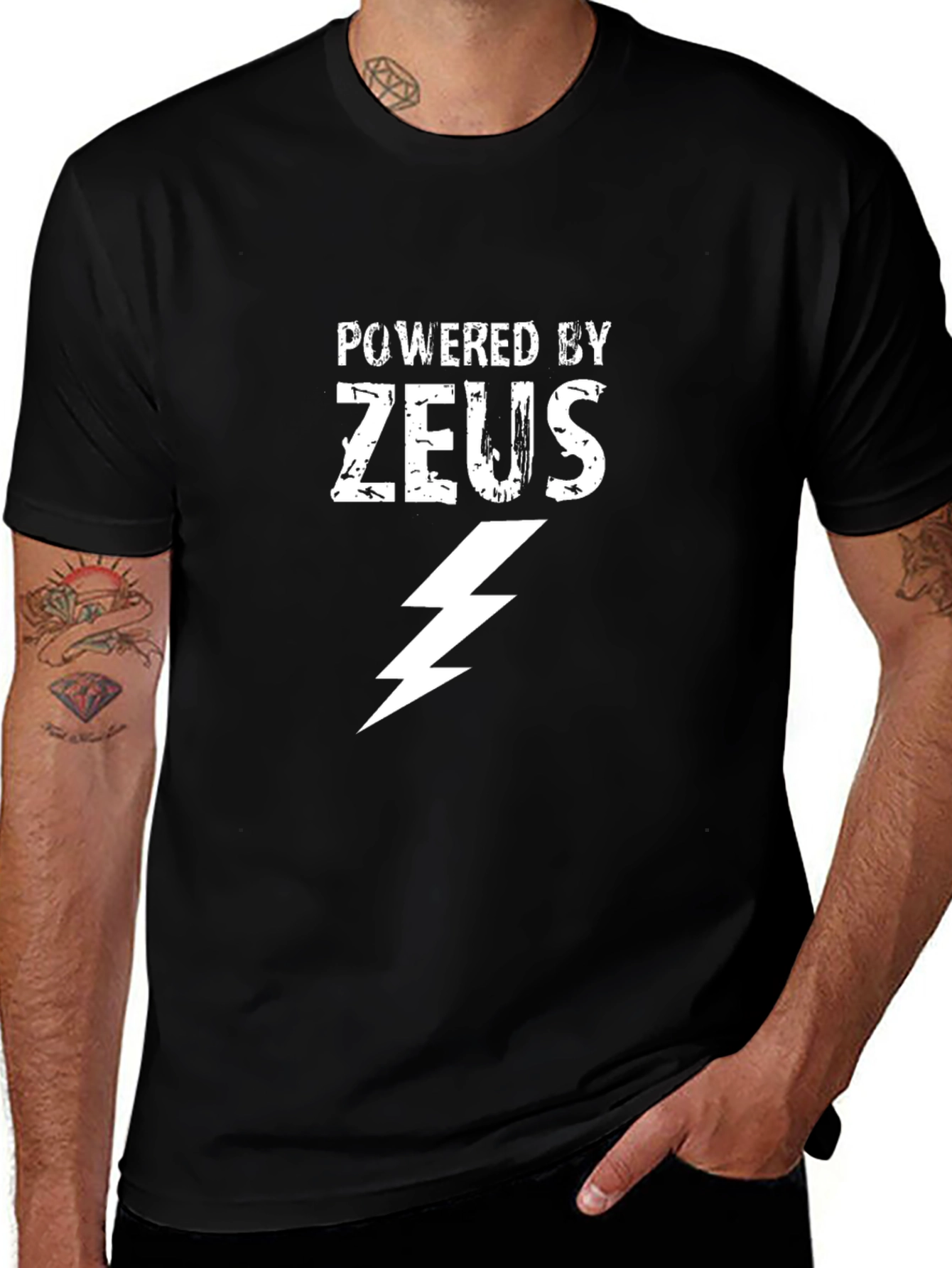 Powered by Zeus Graphic T-Shirt - Black