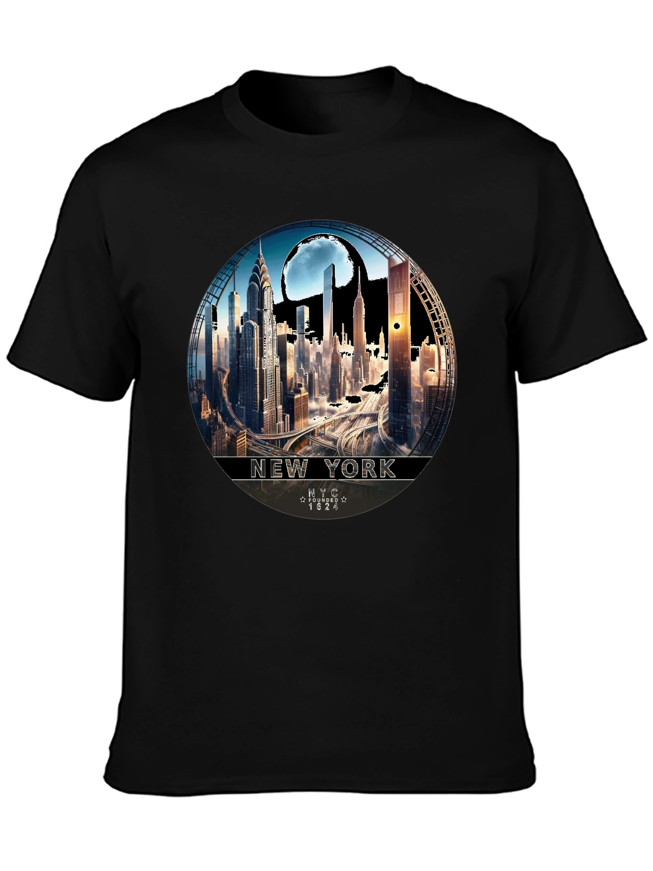 NYC Skyline Graphic Tee - Urban Style