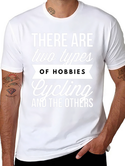 Cycling Hobbies Graphic Tee - Black