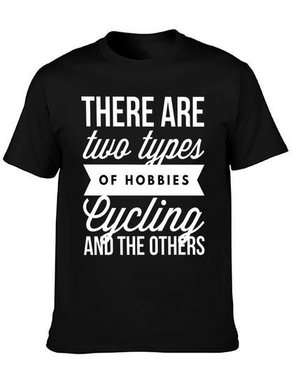 Cycling Hobbies Graphic Tee - Black