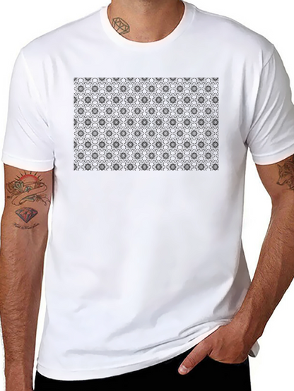 Dark Patterned Black T-Shirt