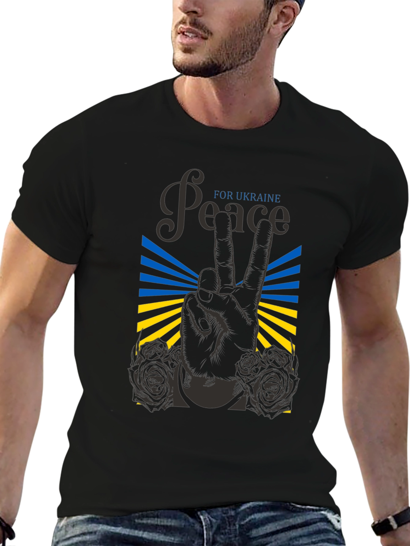 Peace for Ukraine Graphic T-Shirt