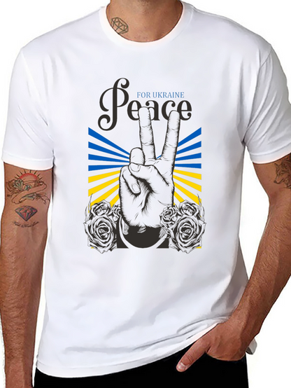 Peace for Ukraine Graphic T-Shirt