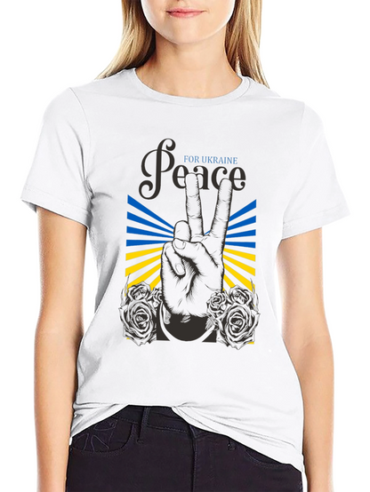 Peace for Ukraine Graphic T-Shirt