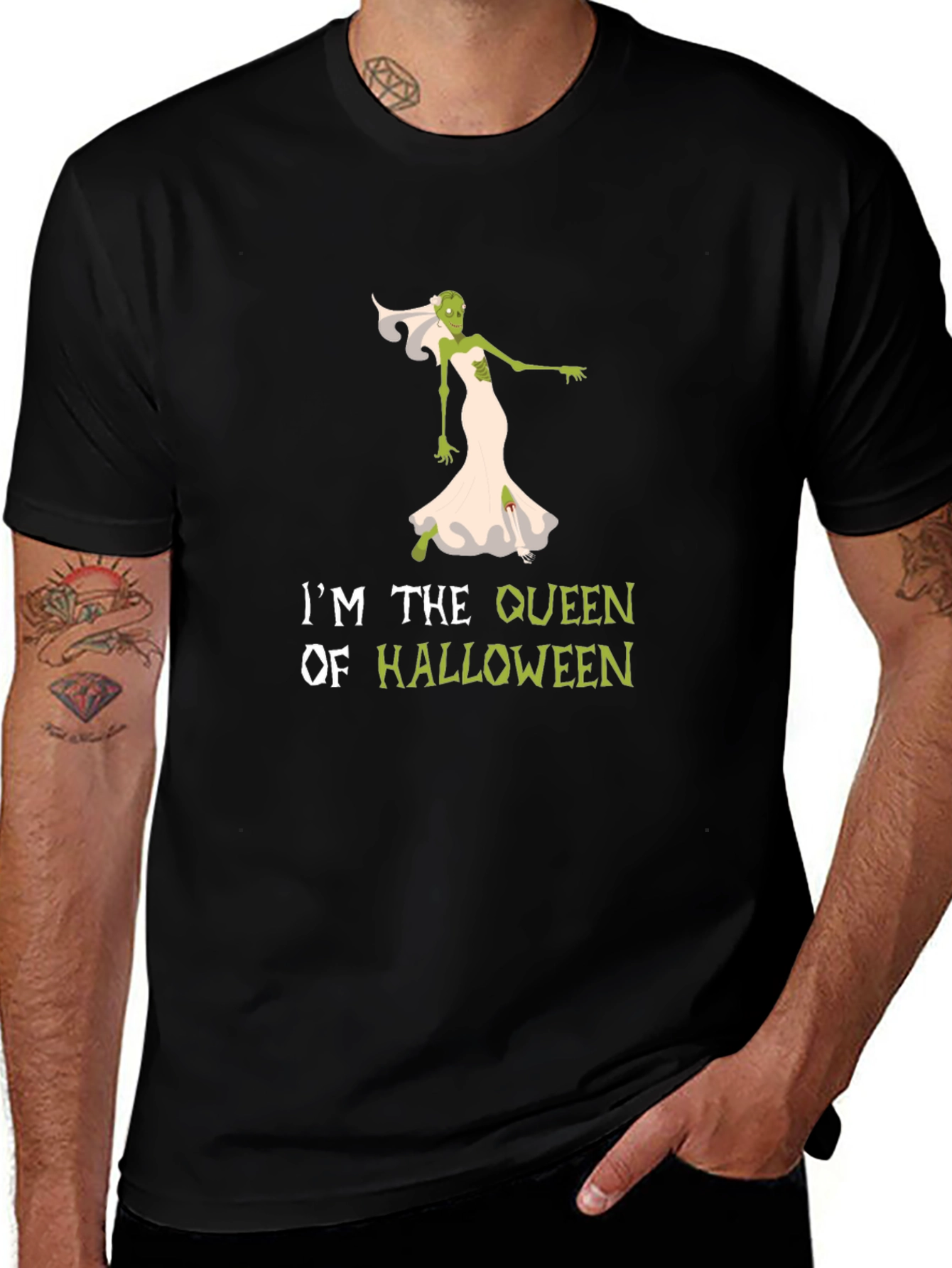 Halloween Queen Zombie Bride T-Shirt