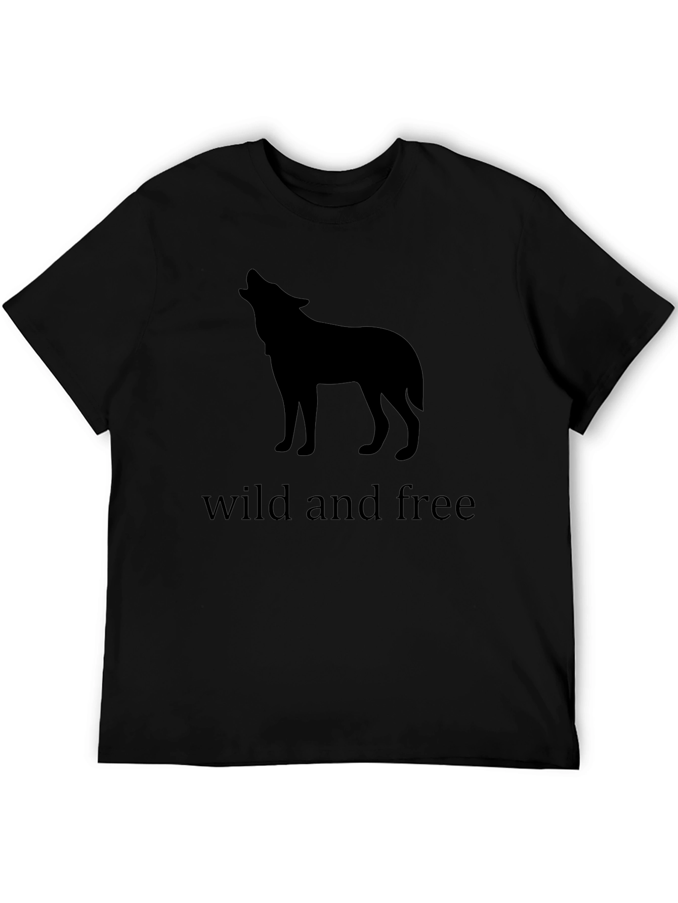 Wild and Free Wolf T-Shirt - Black