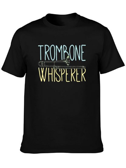 Trombone Whisperer Graphic Tee - Black