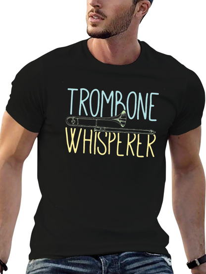 Trombone Whisperer Graphic Tee - Black