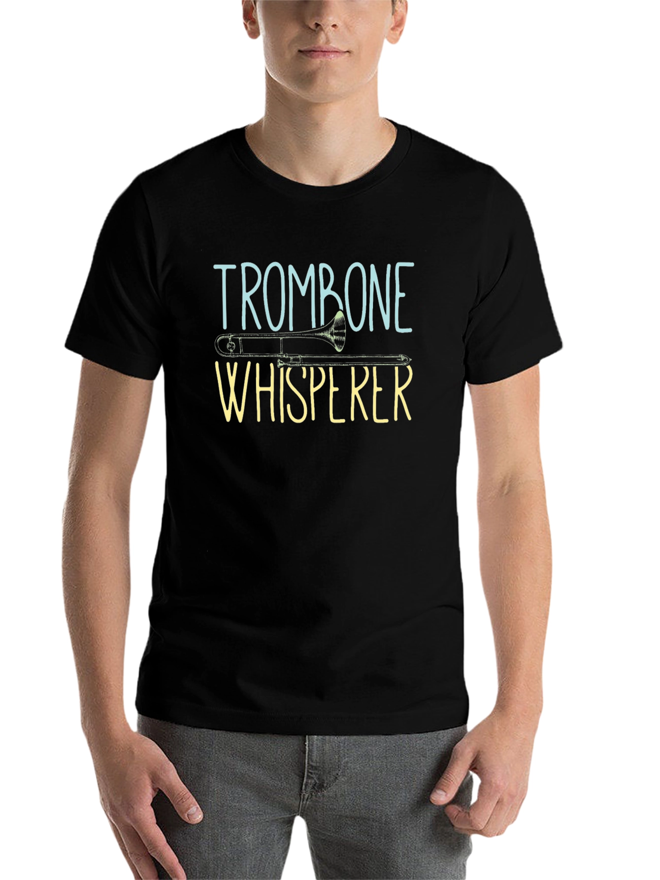 Trombone Whisperer Graphic Tee - Black