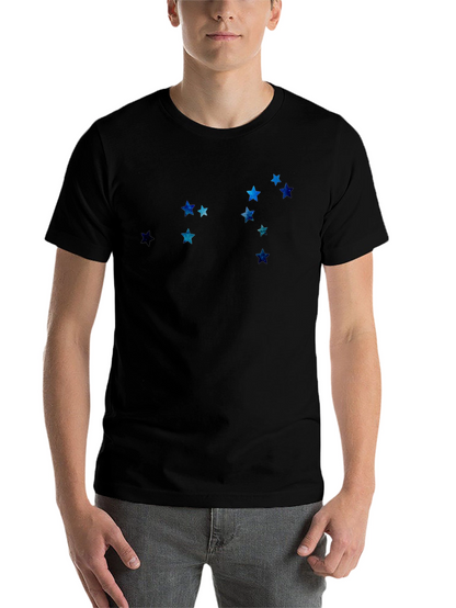 Celestial Star Constellation Black Tee